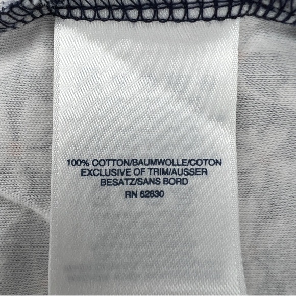 Lands End Blue Floral Cotton Dress Collared Stretch Knee Length - Picture 8 of 10